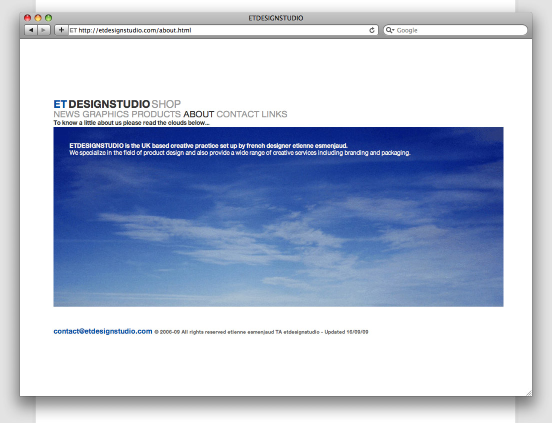 ETDESIGNSTUDIO About page