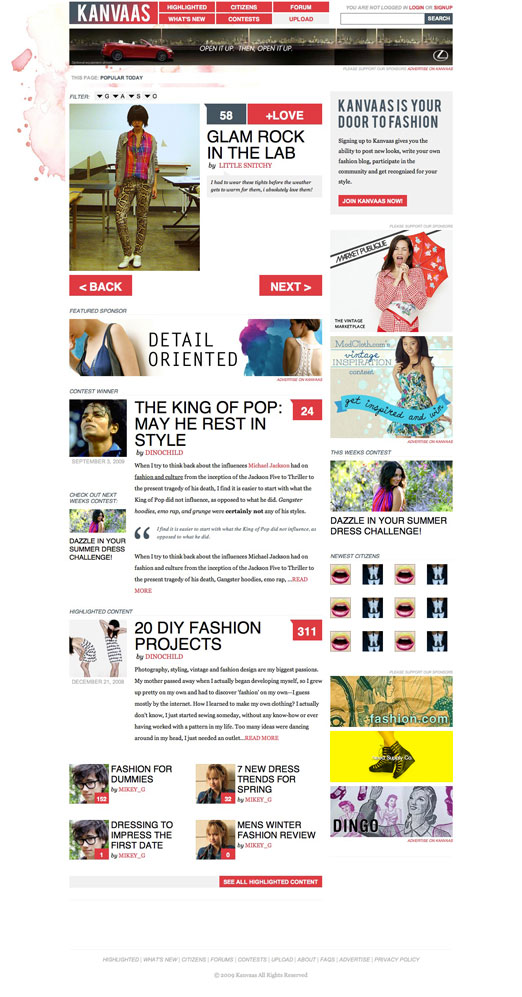 Kanvaas Home Page
