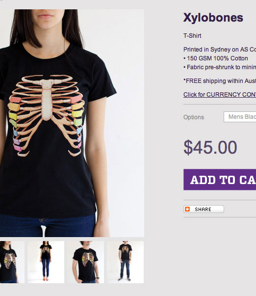 Slow Shirts Product Page